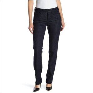 NYDJ Marilyn Straight Leg‎ Jeans Navy Rinse 8